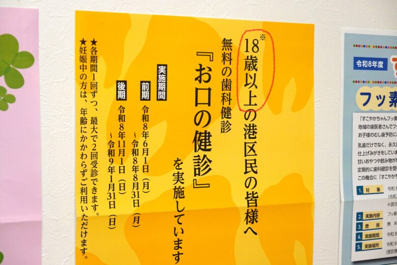 お口の健診ポスター